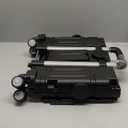 Folding Hand Truck 500lbs, Portable Heavy Duty Dolly Cart, 6 Wheels Collapsible Luggage Cart with 2 Elastic Ropes - Compact Trolley Cart for Easy Moving - Ideal Hand Cart for Travel and More (17, Black)