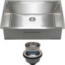 30 Inch Undermount Kitchen Sink  11 Gauge (3mm) Stainless Steel, Single Bowl with Integrated Ledge, Superior Drain Design (30" x 19" x 10" Undermount Sink Only)