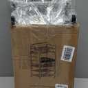 JUNNUJ Power Tool Organizer Floor Stand with Charging Station, Garage Adjustable Storage Rack Utility Tool Shelf with 8 Outlet Power Strip, Heavy Duty Drill and Battery Holder, Black (6 FT Power Cord)