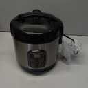 Hamilton Beach Digital Programmable Rice Cooker & Food Steamer, 8 Cups Cooked (4 Uncooked), With Steam & Rinse Basket, Stainless Steel (37518)