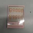 Glamnetic Press On Nails - Goal Digger | Glossy, Semi-Transparent, Short Round Nails, Reusable | 12 Sizes - 30 Nail Kit with Glue