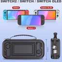 Kawaye Switch 2 Case for Switch Game Compatible with Nintendo Switch 2 (2025) and Switch/OLED Console, Switch Carrying Case Hard Shell Protective for Nintendo Switch 2 Accessories