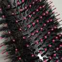 Hair Dryer Brush, 4 in 1 One Step Hair Dryer and Styler Volumizer, Professional Hot Air Brush with Negative Ion Anti-frizz Blowout for Drying, Straightening, Salon, Black Pink