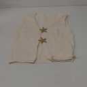 Milumia Women's Deep V Neck Knitted Sweater Vest Starfish Cut Out Split Hem Tank Tops (Medium, Apricot)