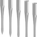 E&K Fence Post Anchor Spikes Ground Pole Sleeves Metal Pack of 5 1-5/16 Inches Inner Diameter for Garden Backyard Grass Clay Dirt Surface