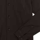 AXNY Boys Slim Fit Solid Super Stretch Solid Button Down Shirt (Black)