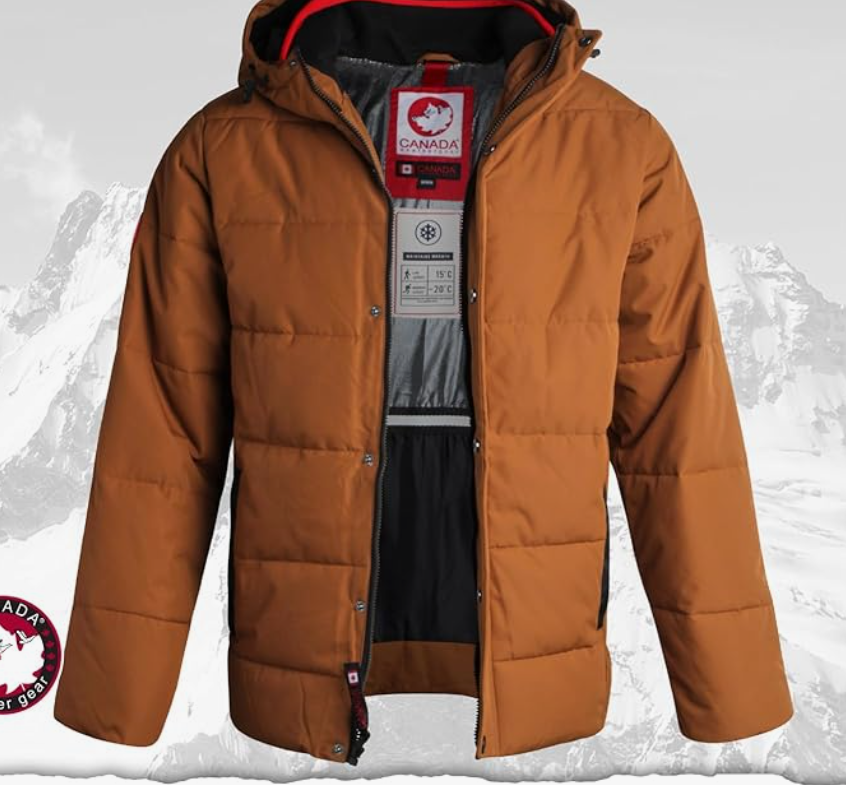 CANADA WEATHER GEAR Men's Winter Jacket – Heavyweight Puffer Jacket – Casual Coat for Men (M-XXL) Size XL