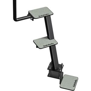 Autoholic Boat Trailer Step 3 Step with Handle Non-Slip Step Fit for Trailer Tongue Safer Easier for People of All Ages Boarding Boat Trailer Stability Reduce Slip Glow in Dark Climbing Assist