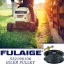 532196106 Idler Pulley for Husqvarna 42 46 48 54" Z254 Deck | Fits RZ5424 RZ5426 Z248f YTH22V46 YTH2348 YTH24V48 YTH18542 YTH24K48 YTH20K46 LGT2654 MZ54 Mowers Replaces 196106 532197379