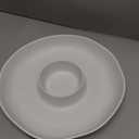 Chip and Dip Serving Set Divided Serving Platter Appetizers and Cheeses Serving Tray White Compartment Dishes for Party, Christmas, Dessert, Fruit, Candy, 13-inch Set of 2