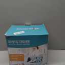 Sewing Machine for Beginners, Mini Sewing Machine for Kids & Adults with Large Extension Table, LED Light, 2 Speed Foot Pedal, DIY Home Sewing Kit with 127 Accessories(Cyan)