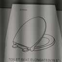Elongated Toilet Seat, 18.5 Soft/Slow Close Oval (Oblong) Toilet Seat for Elongated Toilets, No-Slam Quiet-Close Lid, Easy-to-Install & Clean, Durable Never-Loosen White Plastic Seat