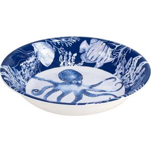 Certified International Sea Life Melamine Large Serving Bowl, 13.75-inch Length