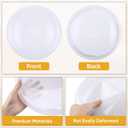 HANABASS Plastic Ceiling Light Cover 10 Inch White Round Lamp Shade Diffuser Replacement for Bedroom Office Classroom Light Fixtures, 27.00X27.00X4.50CM