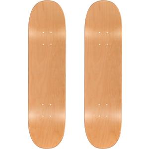 2PCS Skateboard Deck, 31 x 8 Inch 7-Layer Maple Blank Skateboard Deck, Double-Kick Skate Deck