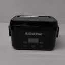 HUGMAZING Cordless Electric Lunch Box – Rechargeable Self-Heating Food Warmer with 1100ML SS Container, Battery-Powered Heated Lunch Box, Perfect for Travel, Office Meals for Adults, Men & Women   Black