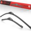 28"+17"Silicone Windshield Wiper blades Replacement for Nissan Altima 2007 2008 2009 2010 2011 2012+More Cars,All-Season Automotive Front Wiper Blades(Pack of 2) U/J Hook