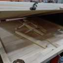 Folding Picnic Table with Table Runner, Portable Boho Low Picnic Table for Indoor Outdoor, 60" x 30" Wooden Table with Adjustable Heights for Camping, Wedding, Beach, Garden, Party(Large Size for 6)