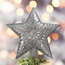 Punched Star Tree Topper 5.5"