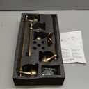 Antique Bronze Bathroom Hardware Set,Adjustable Towel Rack, Toilet Roll Paper Holder,Hand Towel Holder,Hook, Bathroom Accessories Set Wall Mounted Carve Patterns