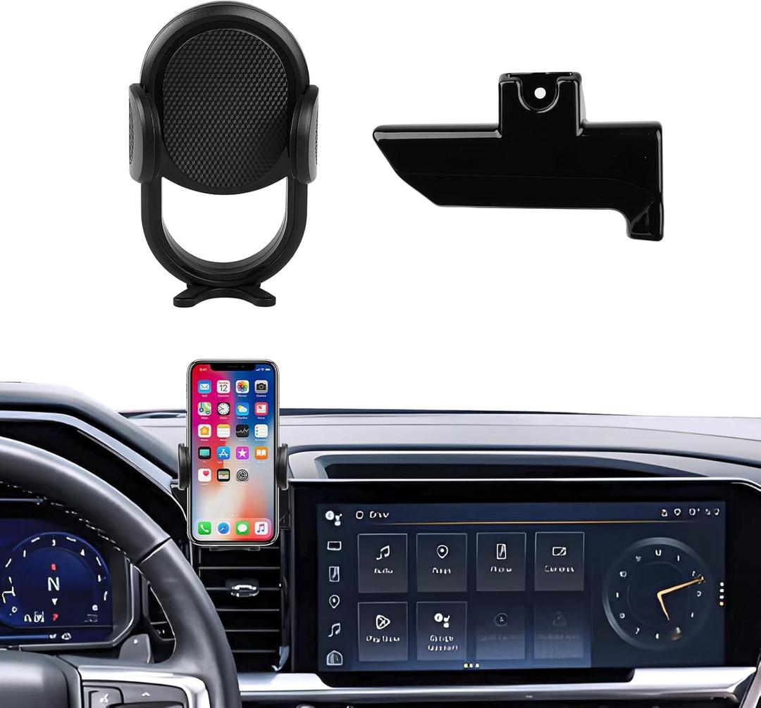 Autorder Car Phone Holder for Chevy Chevrolet Silverado 1500 2022-2026/2500HD 3500HD 2024-2026 Accessories Phone Mount 13.4-Inch Screen Cell Phone Automobile Cradles Hands-Free 360 Degree Rotation