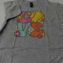 Softball Love Cute Softball Lover Women Teens Girls Kids T-Shirt, Color: Heather Grey, Size: Youth Medium.
