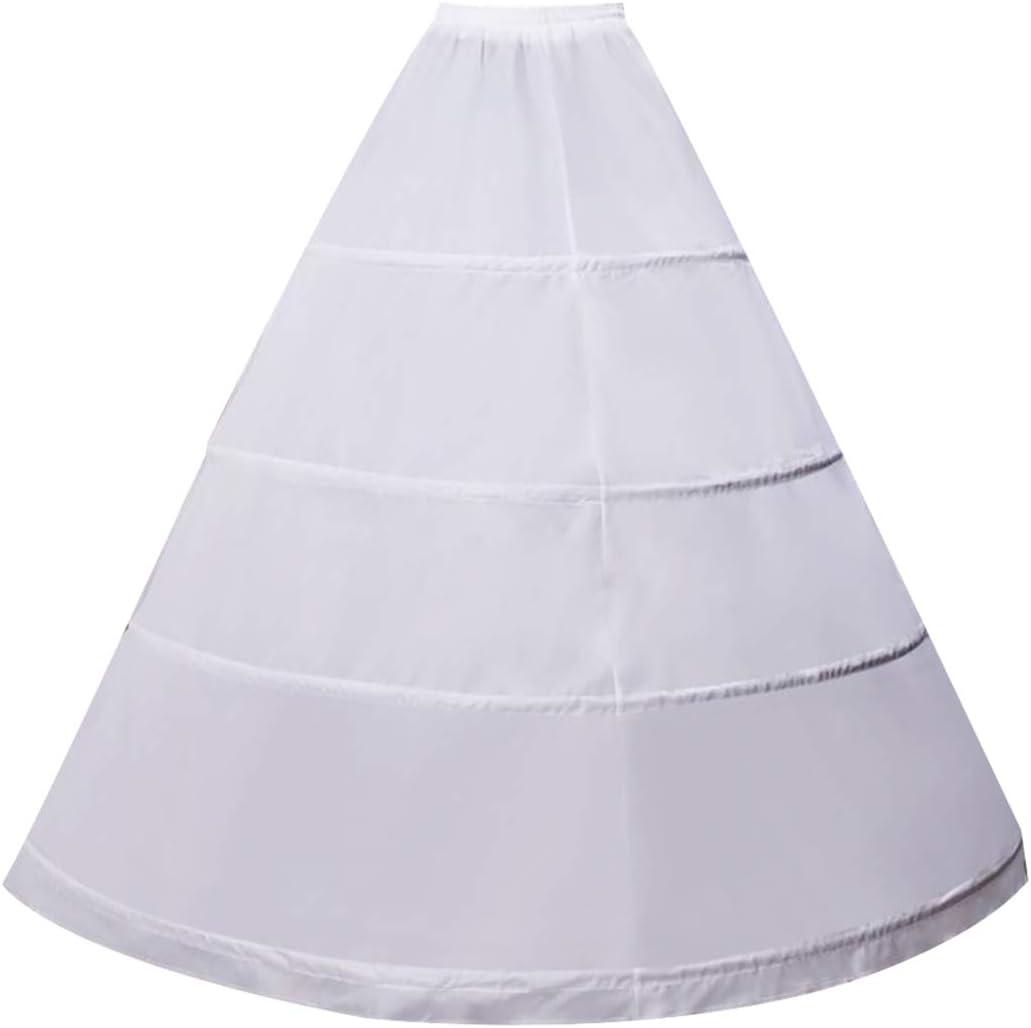 YULUOSHA Women Crinoline Petticoat 4 Hoop A-line Skirt Slips Floor Length Underskirt for Wedding Ball Gown Bridal Dress (waist:62-100cm) YULUOSHA Women Crinoline Petticoat 4 Hoop A-line Skirt Slips Floor Length Underskirt for Wedding Ball Gown Bridal Dress (waist:62-100cm)