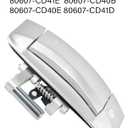 NPAUTO Front Left Driver Side Door Handle Exterior fit for Nissan 350Z 2003 2004 2005 2006 2007 2008 2009, Outside, 80607-CD41E 80607-CD40B 80607-CD40E, Silver