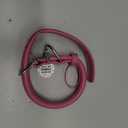 BRONZEDOG Rolled Leather Dog Collar for Small Medium Large Dogs with QR ID Tag (S: 12-14 Inch, Hot Pink)