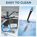 3 x Cleangor Crevice Cleaning Brushes, Scrub Brush for Hard to Reach Small Space, Home Essentials, Cleaning Supplies, Cleaning Tools for Household Use, Bathroom, Shower, Kitchen, Window, Toilet (2, Black)