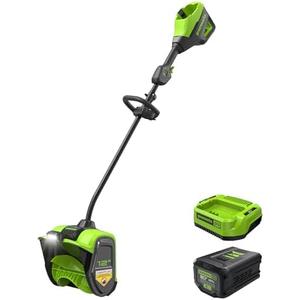 Greenworks 80V 12" Brushless Cordless Snow Shovel with LED Light, 2.0Ah Battery and Charger Included