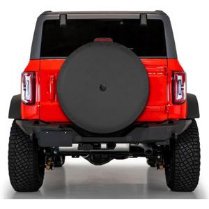 32 Inches Spare Tire Covers for 2021-2025 Ford Bronco Base, Big Bend, Black Diamond, Outer Banks 2/4 Door, Wheel Tyre Protectors with Backup Camera Hole Exterior Accessories