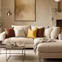 MIULEE Brown Velvet Throw Pillow Covers 18x18 Soft Decorative Solid Square Cushion Cases Pack of 2 Modern Luxury Home Decor for Couch, Sofa, Bedroom