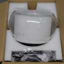 Glass Pendant Lights Kitchen Island, 11.8" Brushed Nickel Industrial Pendant Lighting, Modern Hanging Light Fixture with Glass Shade for Dining Room Kitchen Sink Hallway Entryway