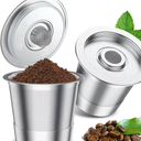 2 Pack Reusable K Cups for Keurig Coffee Pods, Stainless Steel Refillable K Cups for Keurig 1.0 | Reusable Coffee Pods Mental EcoFriendly & BPAFree