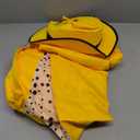 Mens Jim Costume Cosplay Yellow Long Suit Halloween Stylish Outfit (Large)