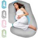 PILLANI Pregnancy Pillows for Sleeping - V C U Shaped 57inch Full Body Pillow with Removable Washable Cover, Cooling Maternity Pillow for Pregnant Women, Support for Back Belly Legs Hip