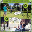 Axe Throwing Game for Backyard - Outdoor Games for Kids Adults Family - Bristle Target, Bow & Arrow, Throwing Axes, Ninja Stars Darts Includes - Archery Games for Yard Lawn Carnival, 18'' Bristle Target