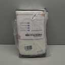 Pinch Pleated Blackout Curtains 96 Inches Long, Linen Blend, 100% Blackout Drapes with 20 Hooks, Ideal for Bedroom and Living Room, 40" W x 96" L (Pack of 2), Natural