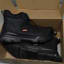 Dumsiyin Steel Toe Work Boots for Men, Lightweight Safety Work Boots with Kevlar Midsole, Water-Resistant for Construction and Warehouse Work
Size 45