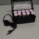 Remington Compact Ceramic Dual Voltage Hot Rollers for Long and Short Hair, Hair Setters, Hair Curlers, 1-1 " Purple/Black, 10 Piece Set