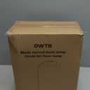 Arc Floor Lamps for Living Room, Modern Standing Lamp with Adjustable Drum Lampshade Tall Pole Lamp with Foot Switch Over Couch Arched Floor Light for Reading Bedroom, 8W LED Bulb Included (Black)