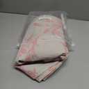 WOUVMA Extra Long Pink Shower Curtain Floral Cotton Linen Cottagecore Shower Curtain for Bathroom 84" L x 72" W