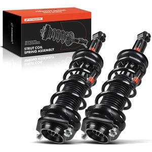 A-Premium Rear Complete Strut Assemblies with Coil Springs, Set of 2
