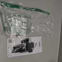 Prime-Line K 5007 Screen and Storm Door Push Button Latch Set With Night Lock, Fits Doors 5/8 1-1/4 In. Thick, Black Finish (Single Pack)
