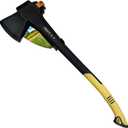 28.5" Splitting Axe Hatchet with Nylon Shock-Absorbing Handle, Camping Axe for Logs, Wood, Head Weight 3.5lb and Total Weight 5.4lb