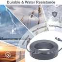 Starlink Cable, 150FT/46M Starlink Gen 3 Cable for Replacement Starlink Cable Routing Kit, Waterproof Starlink Mini/Extension/Ethernet Cable Accessories (Gray)