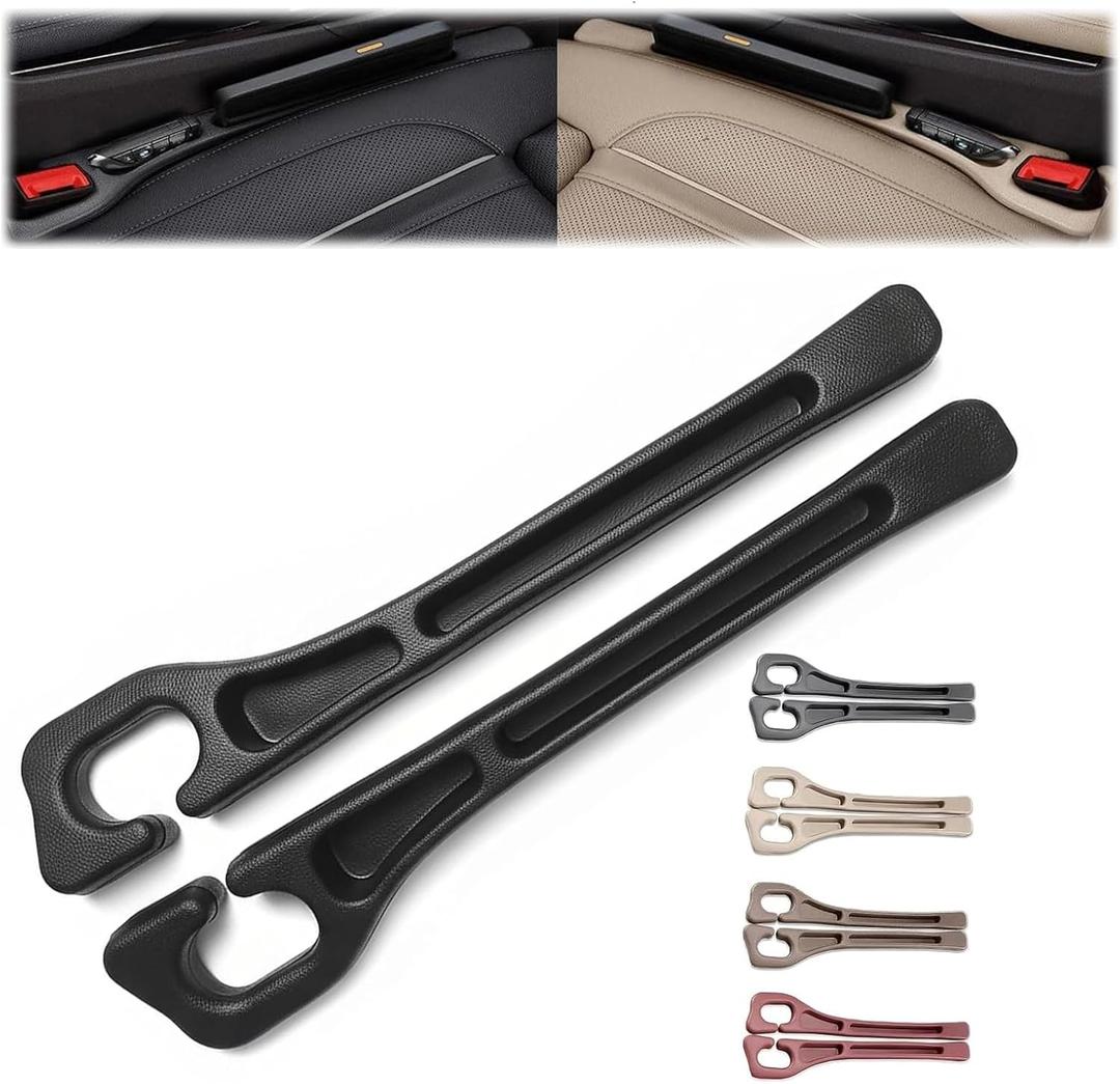 No Drop Seat Guard, Car Seat Gap Filler, Drop seat Gap fillers Between Seat and Console Stop Things from Dropping (Black)