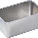 2.2QT 304 Stainless Steel Loaf Bread Pan, 8x5x4 Inch Deep Loaf Bread Baking Nonstick Pans for Homemade Meatloaf Sourdough