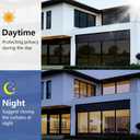 Window Tint for Home,Window Privacy Film,Reflective Window Film for Home,Office, Shop Windows (Black Silver, 23.6''X118'')